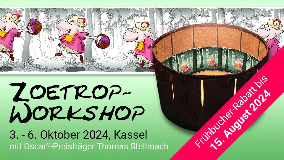 Zoetrop-Workshop mit Thomas Stellmach in Kassel.