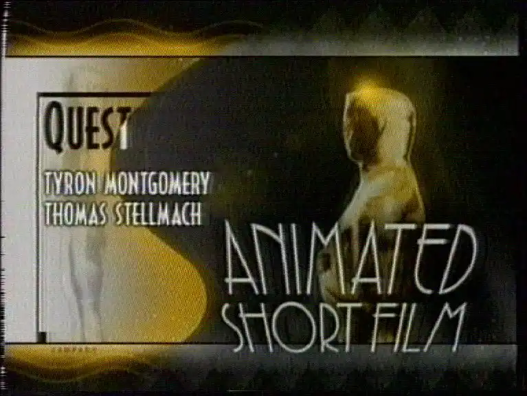 Oscar-Statue mit den Namen Tyron Montgomery und Thomas Stellmach als einleitendes Bild des Filmausschnitts zu QUEST